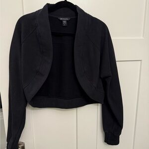 Athleta Black Cropped Cardigan - Women’s Large